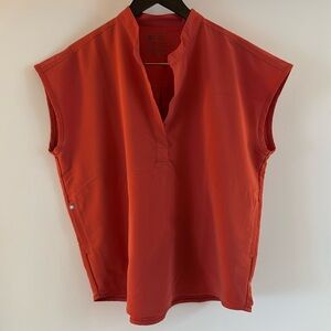 Figs Rafaela Scrub Top in Clay